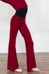 Barre Sweater Pant - Currant