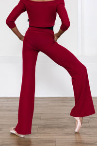 Barre Sweater Pant - Currant