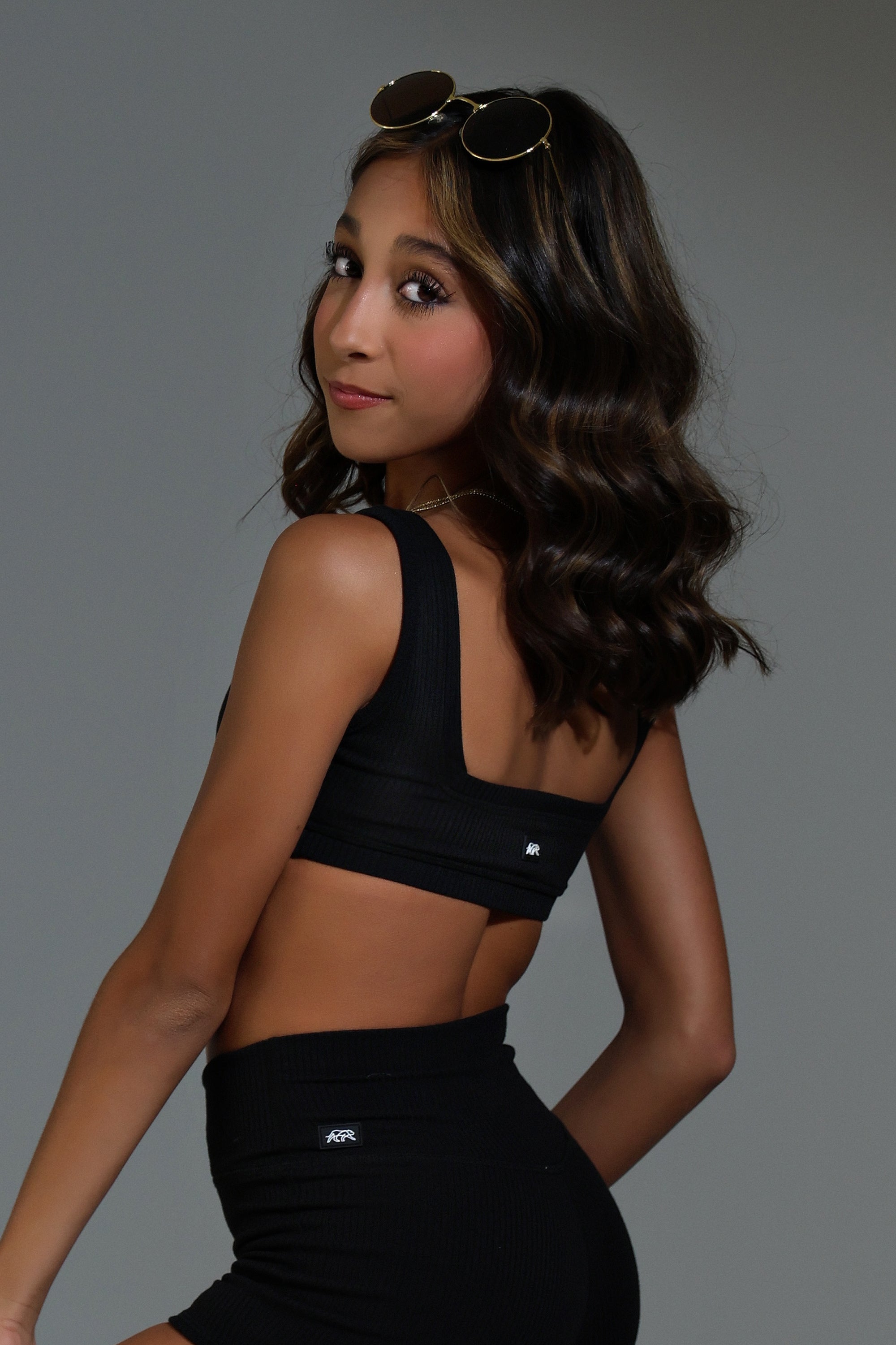 Hope Crop Top - Black | Tiger Friday Dancewear – TigerFriday