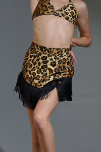 Blondie Ballroom Skirt - Cheetah