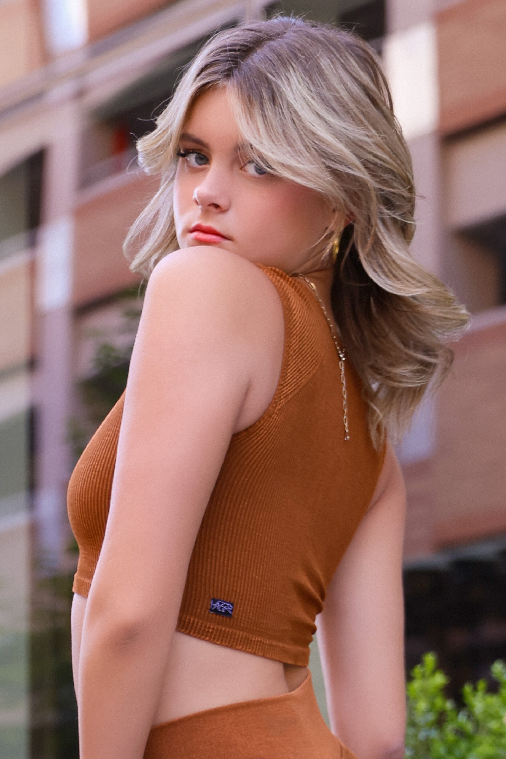 Collins Crop Top - Toffee | Tiger Friday Dancewear – TigerFriday