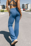 Hot Cross Wide Leg Pant - Cornflower