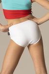 Tiger Friday Online Shop for Ribbed Go2 Briefs - White Dancewear - Size: Child Medium