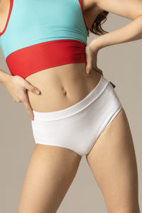 Tiger Friday Online Shop for Ribbed Go2 Briefs - White Dancewear - Size: Child XL