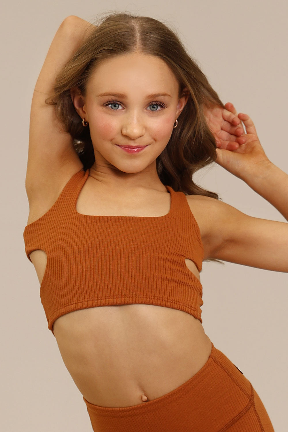 Inspire Crop - Copper | Tiger Friday Dancewear – TigerFriday
