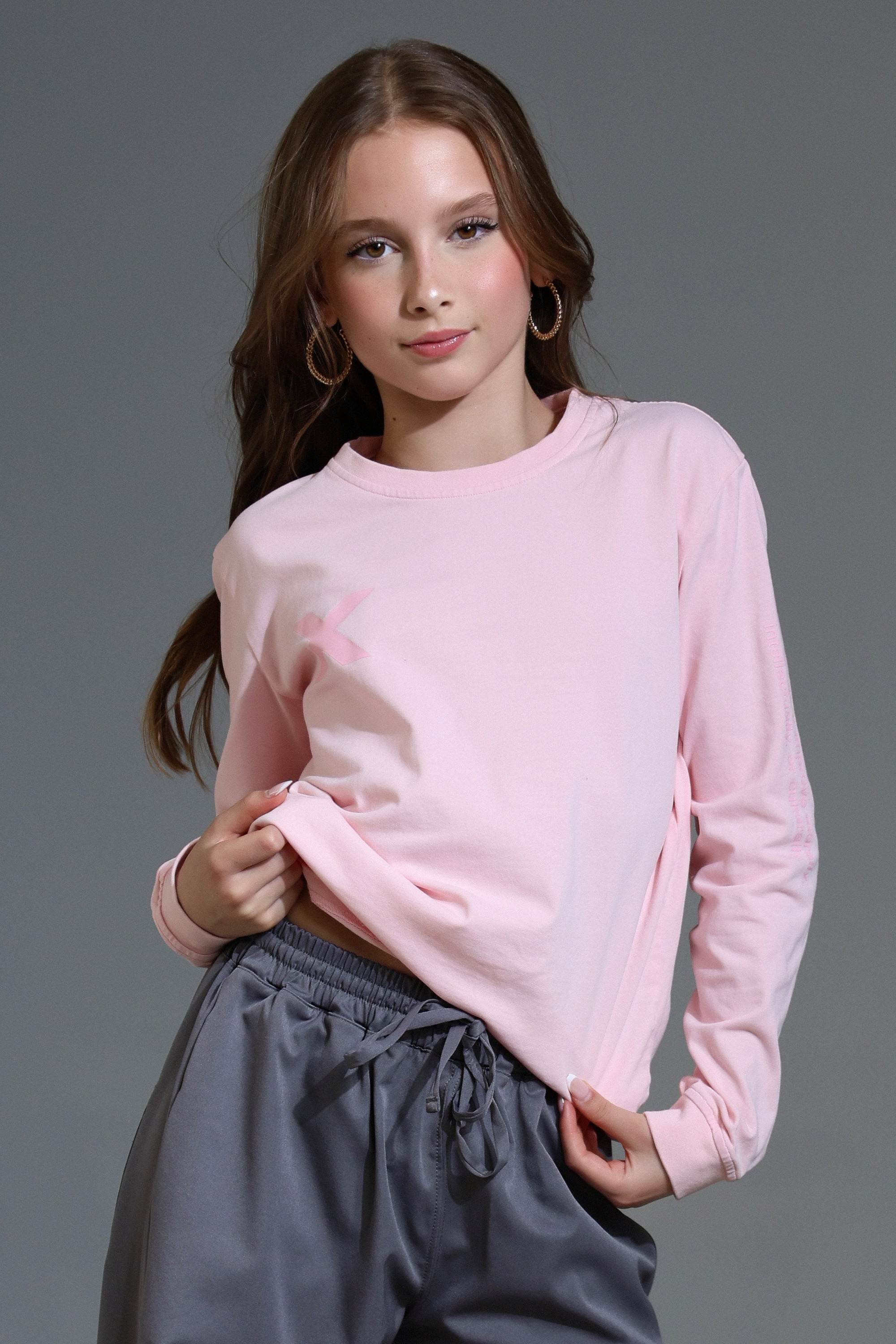 Elevate Long Sleeve Tee - Peony