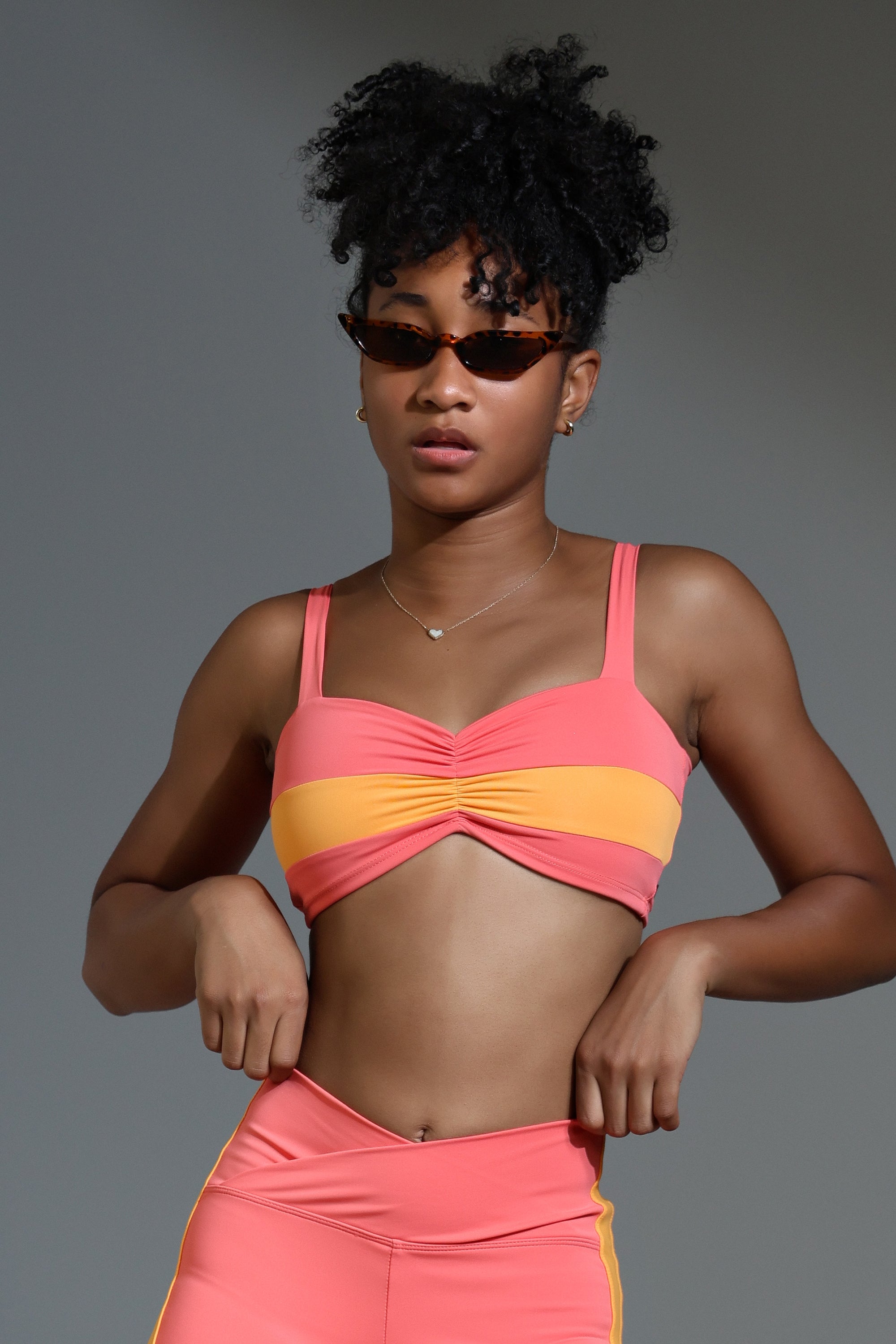 Angel Crop Top - Papaya | Tiger Friday Dancewear – TigerFriday