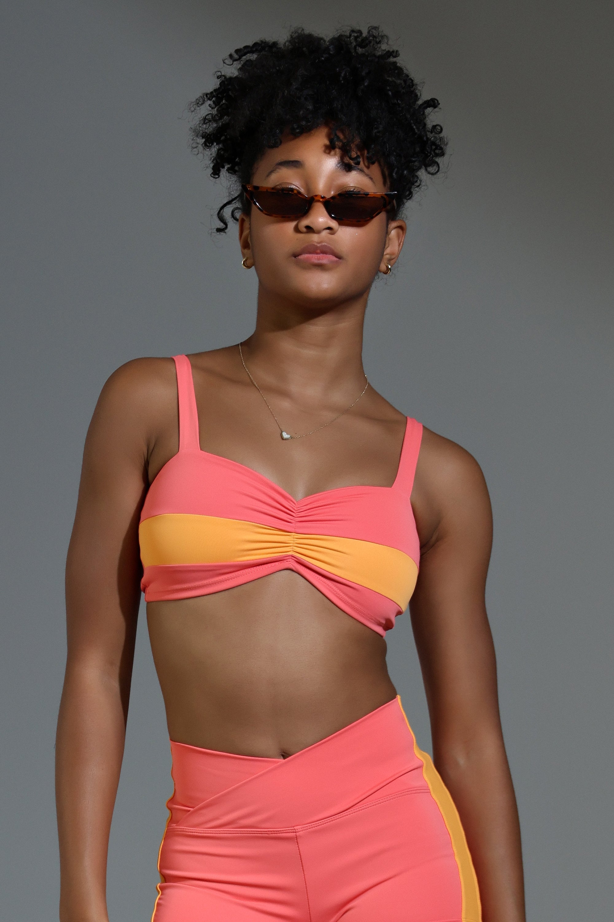 Angel Crop Top - Papaya | Tiger Friday Dancewear – TigerFriday