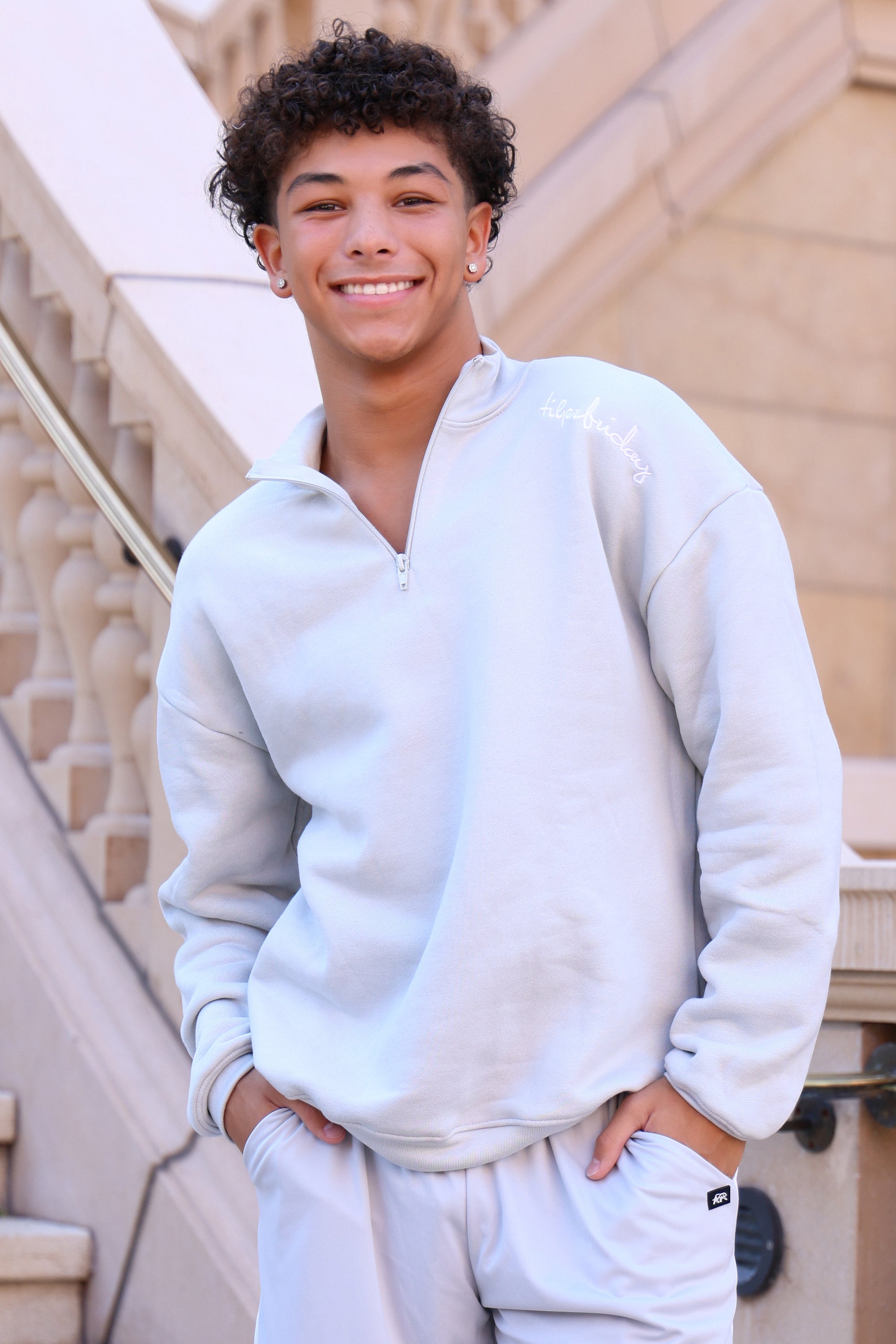 Legacy Quarter Zip - Grey | Tiger Friday – TigerFriday