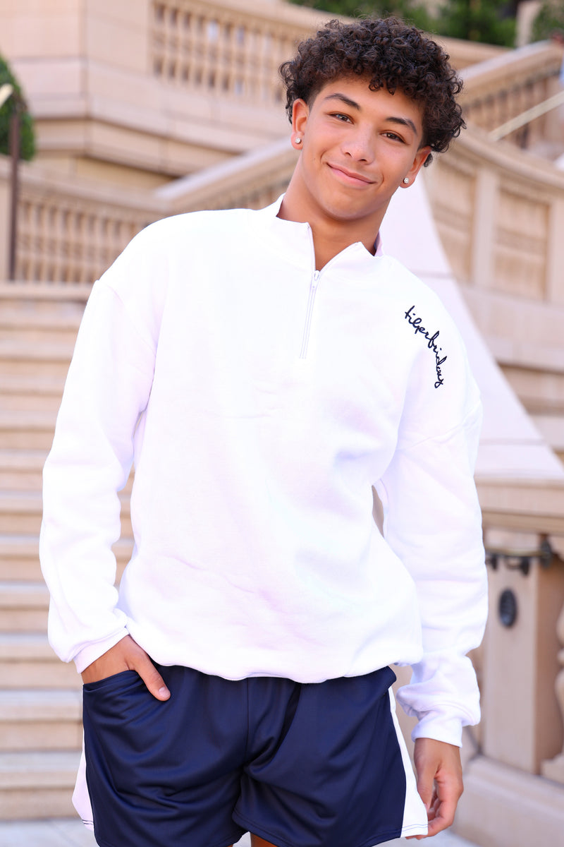 Legacy Quarter Zip - White