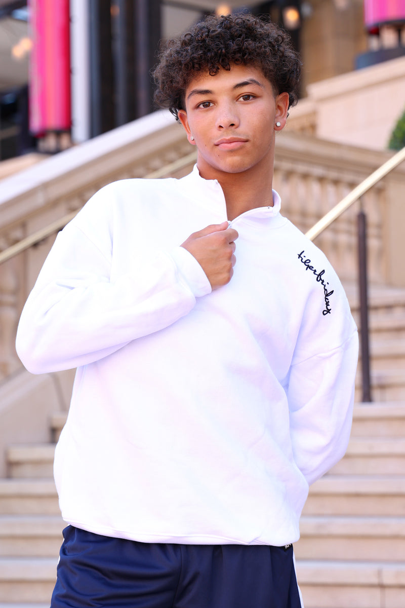 Legacy Quarter Zip - White