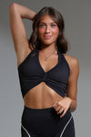 Southern Cinch Crop Top - Coal