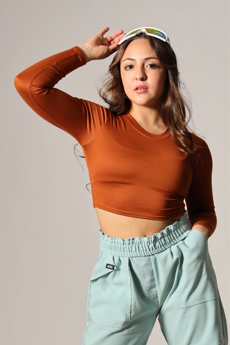 Baby Soft Long Sleeved Tee - Copper FINAL SALE