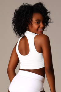 Tiger Friday Online Shop for Authentic Crop - White Dancewear - Size : CS