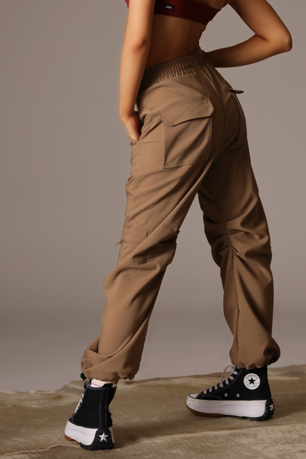 Buy Red Camel Cargo Relaxed Fit Zipper Cargo Pants for Men's D4BR Brown at  Amazon.in