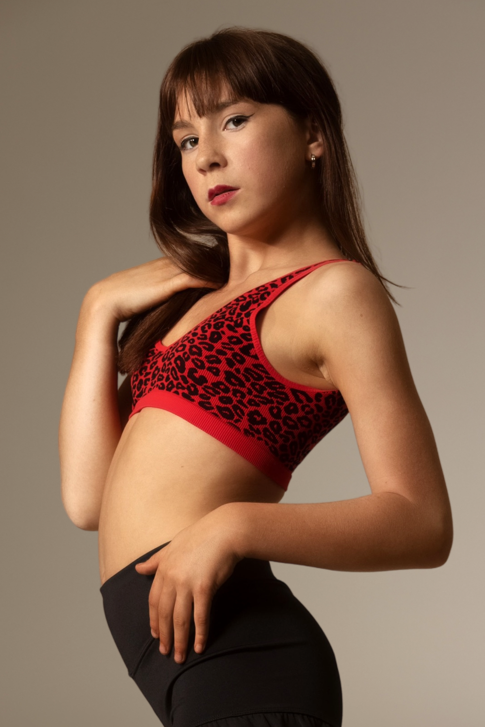 Tiger Friday Online Shop for Vale Bralette 2.0 - Cherry Leopard Dancewear - View : 4