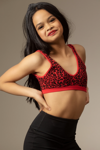 Tiger Friday Online Shop for Vale Bralette 2.0 - Cherry Leopard Dancewear - View : 2