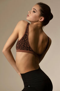 Tiger Friday Online Shop for Outlet Vale Bralette 2.0 - Espresso Leopard Dancewear - View : 3