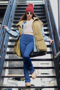 Tiger Friday Online Shop for Retro Flare Leggings - Navy Dancewear - Size: Child Medium