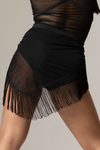 Tiger Friday Online Shop for Latina Mesh Fringe Wrap Pre-order - Black Dancewear | Size: Adult M/L 