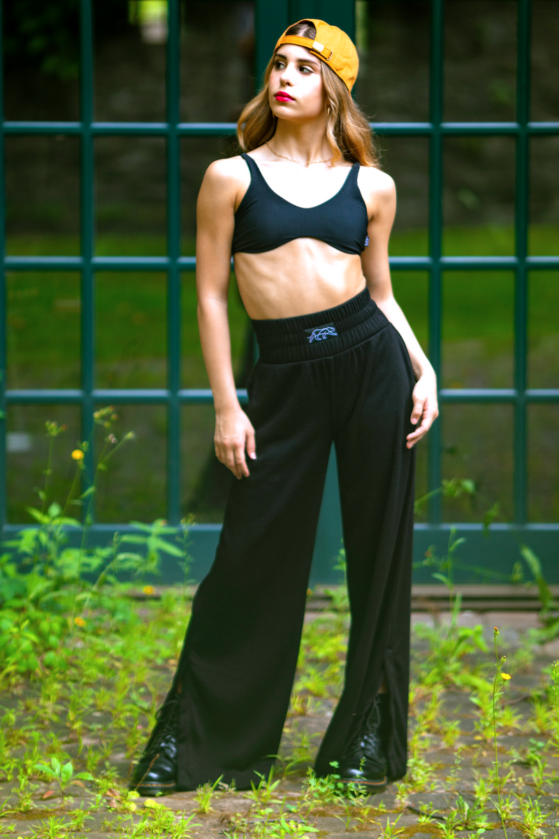 Lee Wide Leg Pants - Black | Tiger Friday Dancewear Lee Wide Leg Pants - Black | Tiger Friday Dancewear