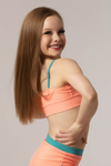 Tiger Friday Online Shop for Savvy Crop Top - Hot Peach Dancewear | Size: CM