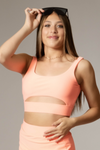 Tiger Friday Online Shop for Lioness Crop Top - Hot Peach Dancewear | Size: CXS