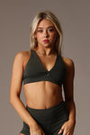 Twisted Sister Bralette - Moss