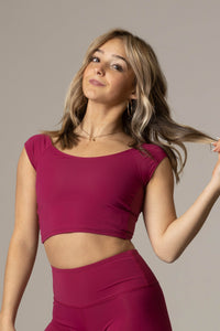 (pre)Loved Hepburn Crop Top - Raspberry - FINAL SALE