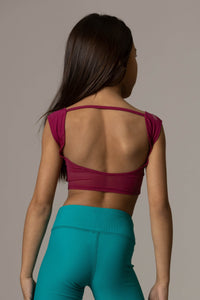 (pre)Loved Hepburn Crop Top - Raspberry - FINAL SALE