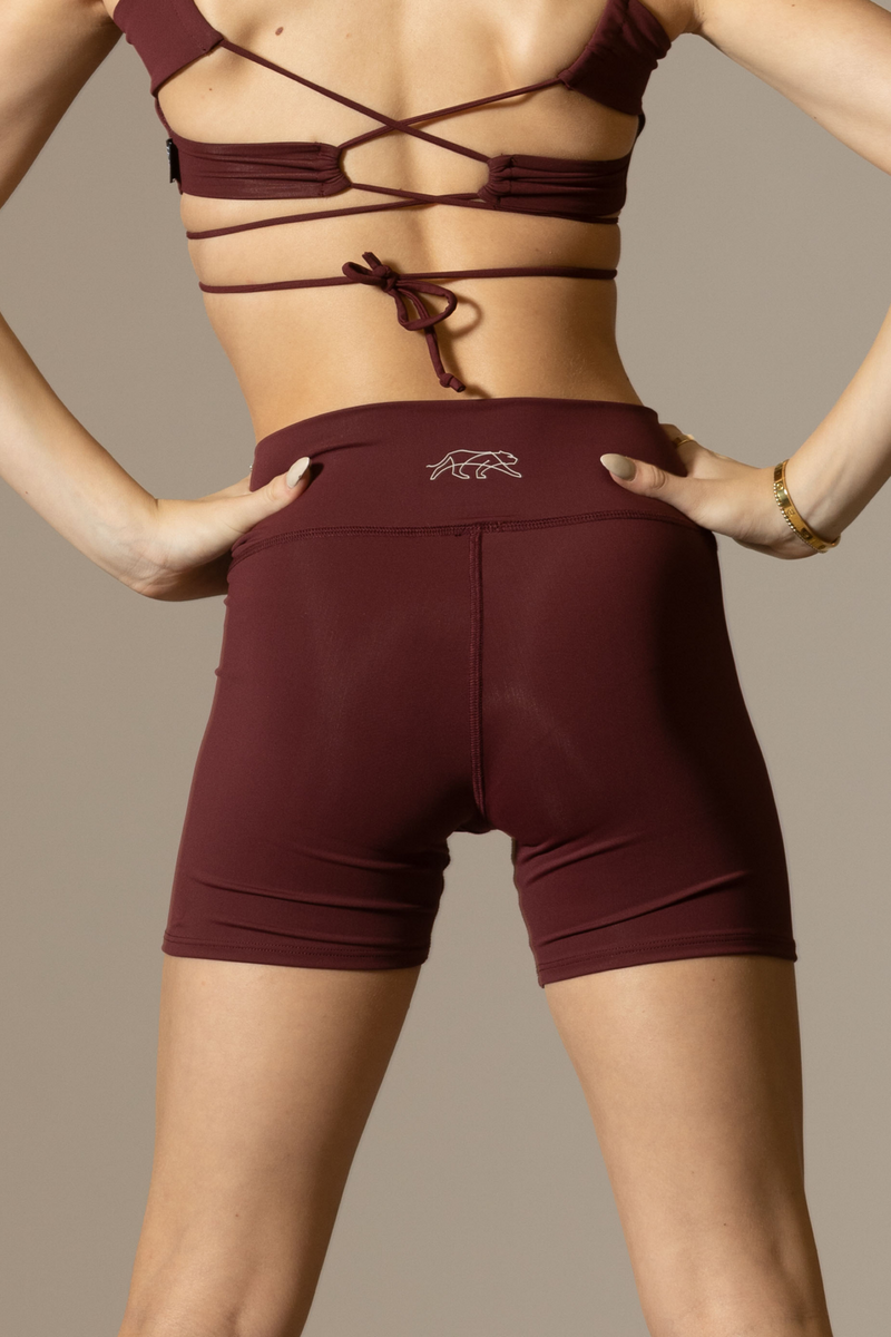 Tiger Friday Online Shop for Hot Cross Triker Shorts - Wine Dancewear - View : 3