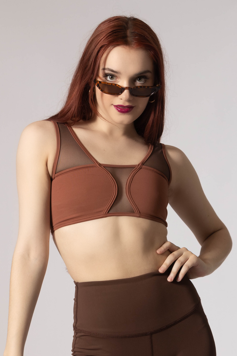 Tiger Friday Online Shop for Blossom Crop Top - Truffle Dancewear - View : 1