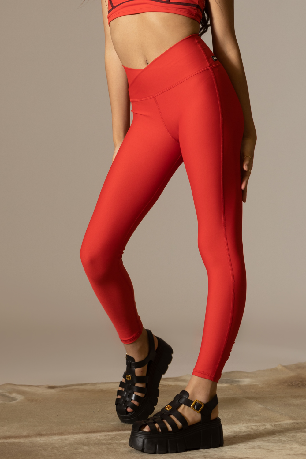Hot Cross Leggings Cherry Tiger Friday Dancewear TigerFriday