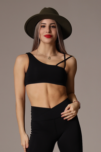 (pre)Loved May Reversible Crop Top - Smoke - FINAL SALE