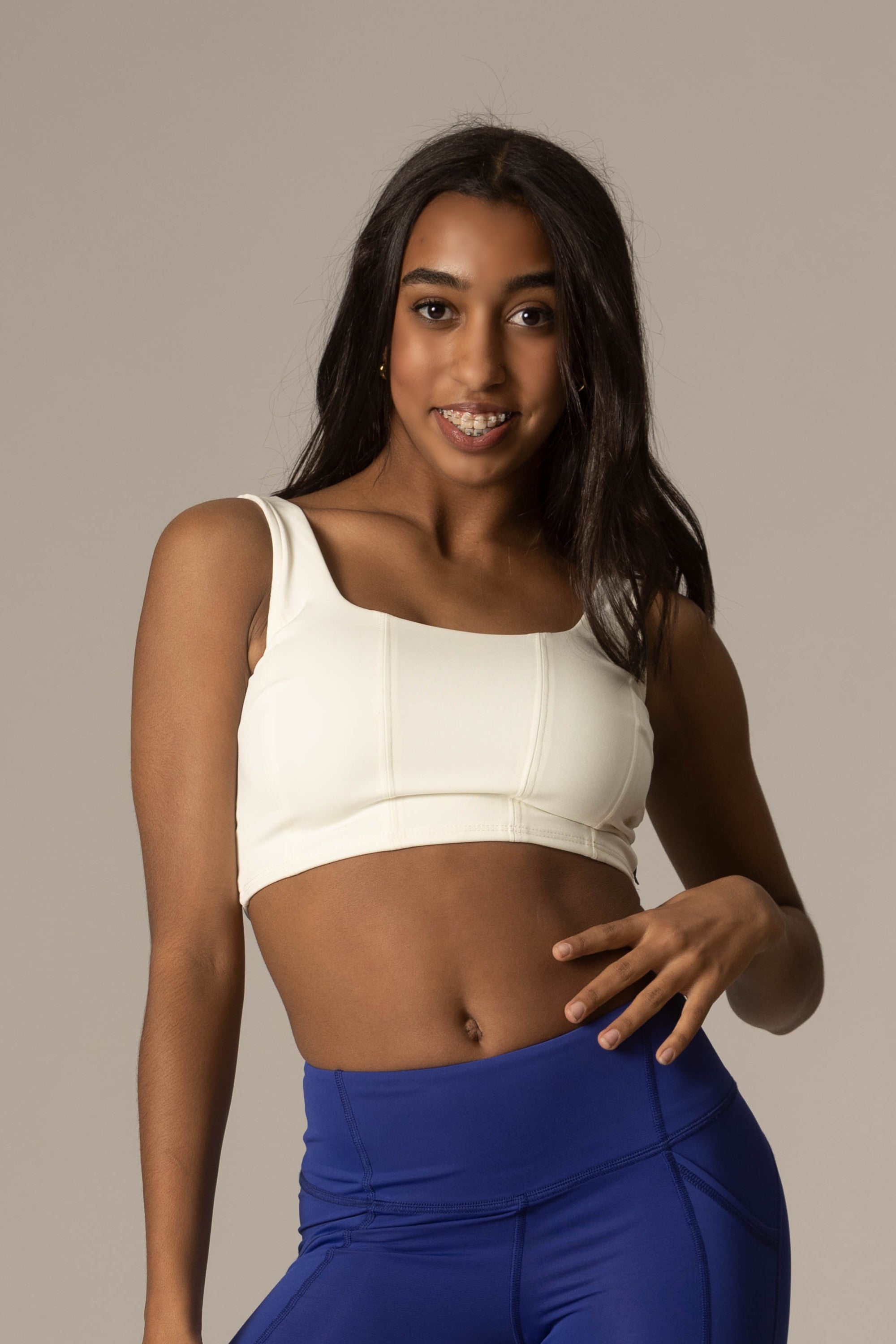 Tiger Friday Online Shop for Duchess Crop Top - Ivory Dancewear - Size: Child Large