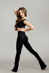 Tiger Friday Online Shop for Retro Flare Leggings - Onyx Dancewear - Size: Adult Medium