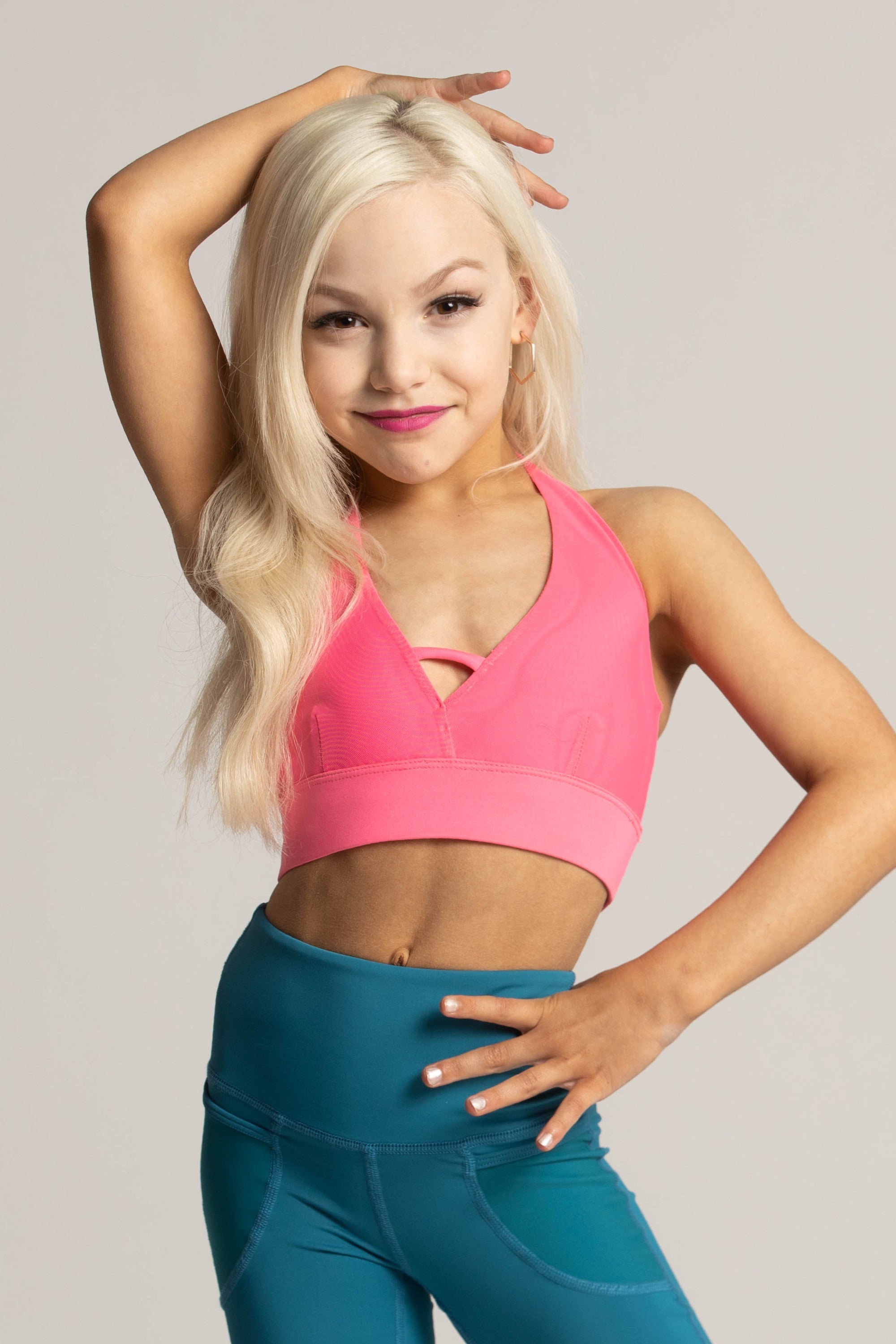 Tiger Friday Barbie Pink Bralette With Open Back And Slip On Design Size Child XS