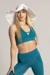 Tiger Friday Ocean Blue Bralette With Open Back And Slip On Design Size Child XS